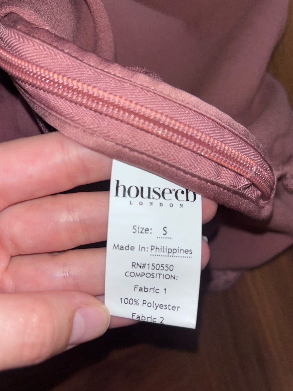 House of CB 'Nia' Rose Pink Satin + Lace Slip Dress NWOT - Picture 15 of 16